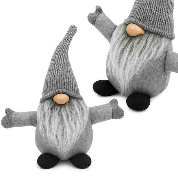 Tutumi Vánoční skřítek ELF 045 - 35 cm šedý 
