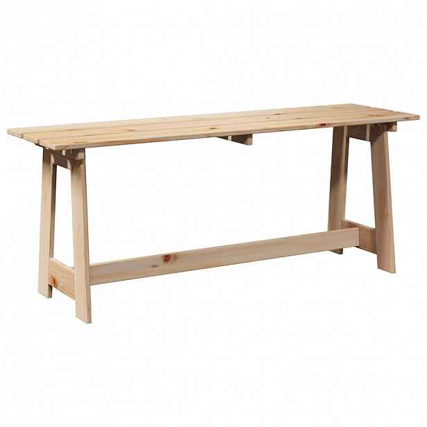 vidaXL Venkovní lavice Přírodní 119 x 37 x 47 cm