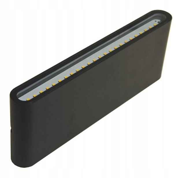 Led fasádní svítidlo Flow 2x9w 4000K antracit