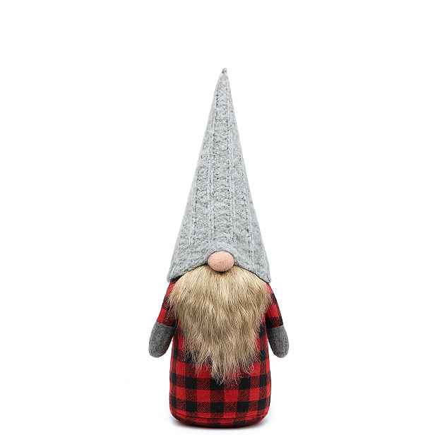 Tutumi Vánoční skřítek ELF 055 - 30 cm červeno-šedý