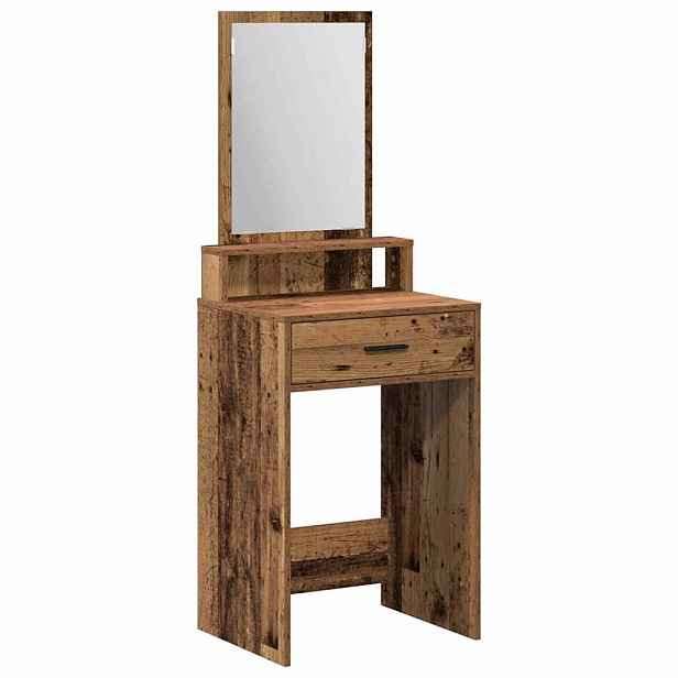 vidaXL Kosmetický stůl Staré dřevo 50 x 41 x 140 cm Kompozitní dřevo