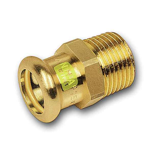 Vsuvka přechodová lisovací Sanha Cu Press Gas 11243G 18 mm × 3/4" vnější závit