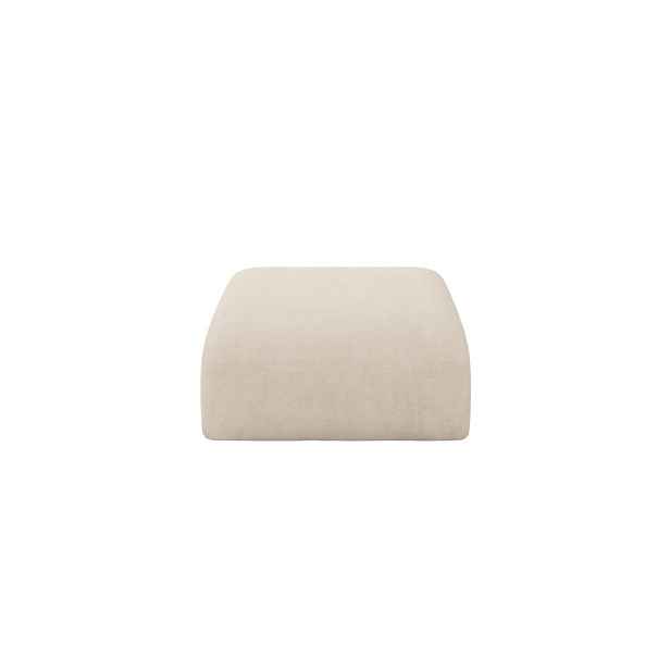 ALTDECOR MODULÁRNÍ TABURET MIRA-PUF 91x89x40 cm, béžový, velur