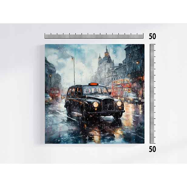 Obraz Na Plátně Canvas Auto Taxík Tarif Anglie Londýn 50x50
