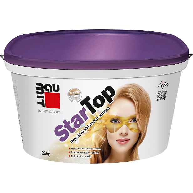 Omítka silikonová Baumit StarTop rýhovaná 2 mm 25 kg