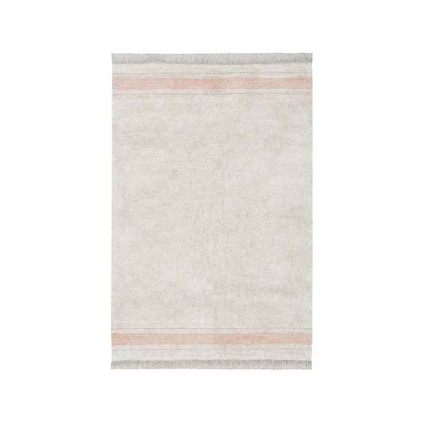 Růžovo-krémový pratelný ručně tkaný bavlněný koberec 90x130 cm Gastro Rose – Lorena Canals