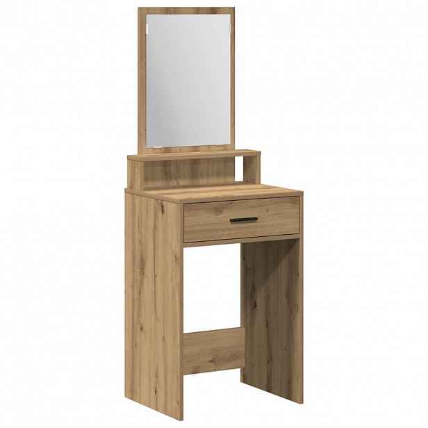 vidaXL Kosmetický stůl Artisanový dub 50 x 41 x 140 cm