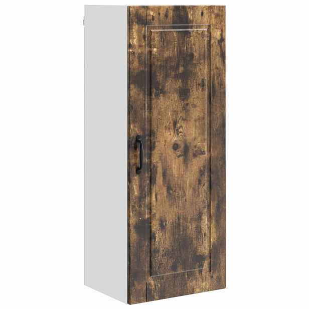 vidaXL Nástěnná skříňka PORTO Kouřový dub 40 x 31 x 100 cm
