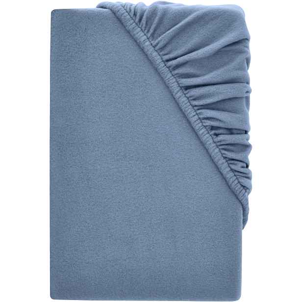 Livarno® Fleecové napínací prostěradlo, 140-160 x 200 cm (modrá)