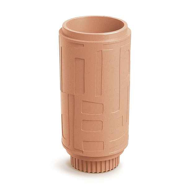 Prosperplast Plastový květináč FOLKAS ROUNDOS HIGH terakota, varianta 30 cm