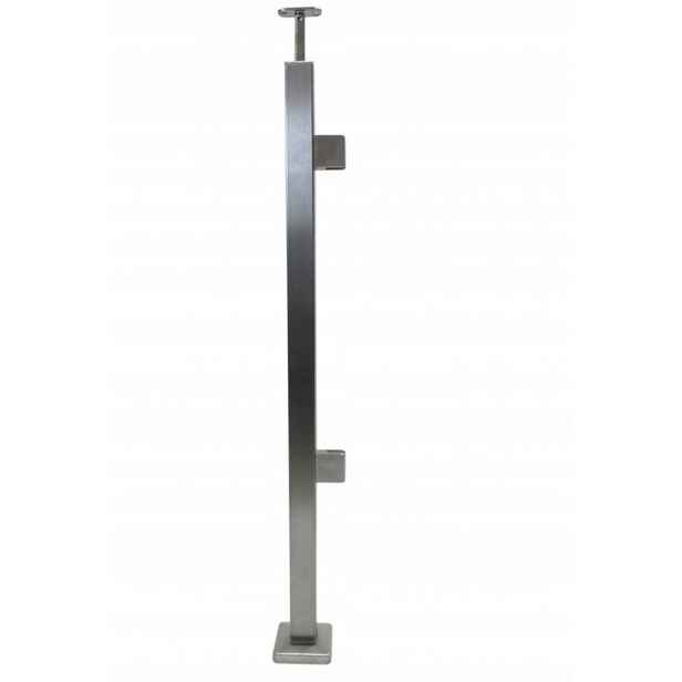 Sloupek Pravý Profil 40x40 MM x 960 MM, 2 Držáky Z Nerezového Skla