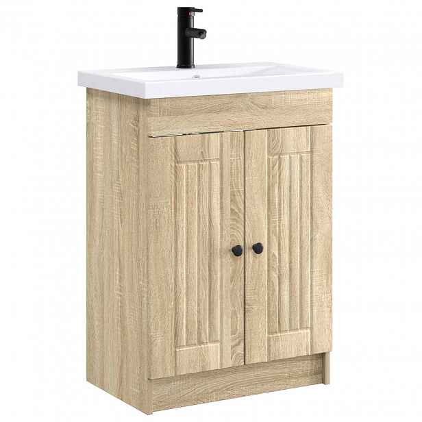 vidaXL Sada koupelnového nábytku Dub sonoma 78,5 x 37,5 x 81 cm