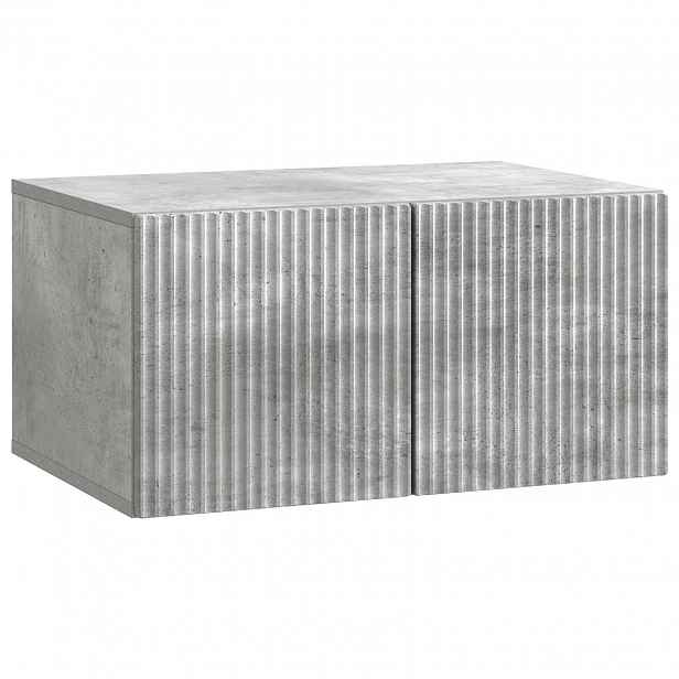 vidaXL Nástěnná TV skříň 59,5 x 41 x 30 cm Betonově šedá