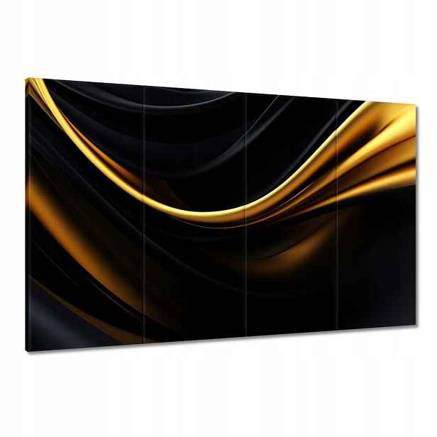 Obrazy 120x80 Hedvábná zlatá stuha