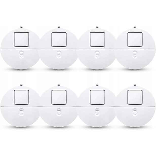 Hlasitý Okenní Alarm 120 Db Eva Logik NST003, Sada 8 Ks, Moderní Senzor