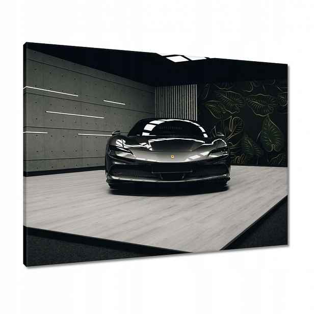 Obrazy 80x60 Černé Ferrari Auto