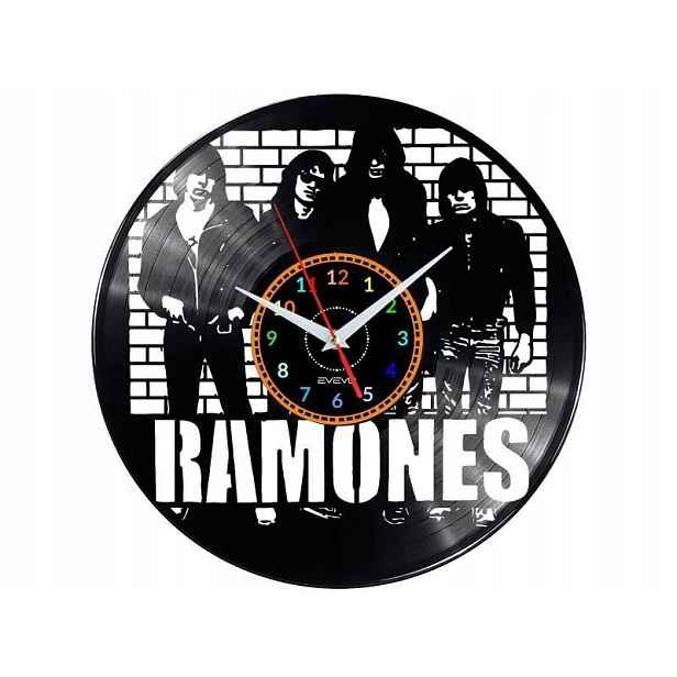 Ramones Dárek Originální dekorace do domu Hodiny z vinylové desky