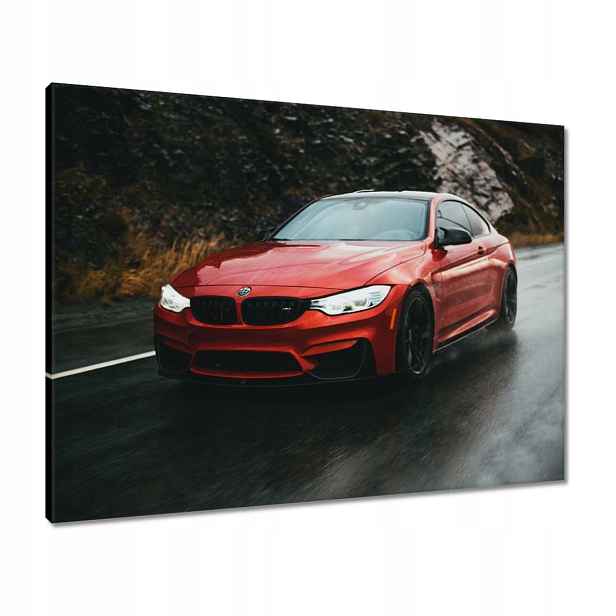 Obrazy 80x60 Červené Bmw Auto