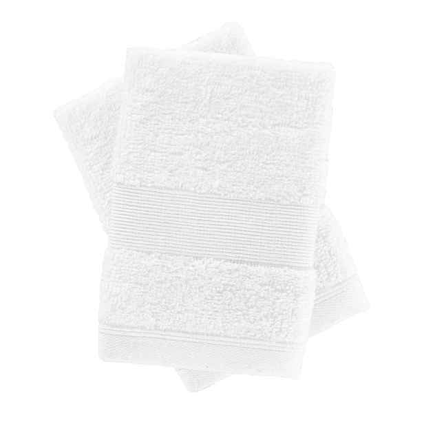Bílé froté bavlněné ručníky v sadě 2 ks 30x30 cm Anti-Bacterial – Catherine Lansfield