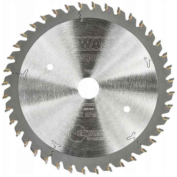 DeWALT DT1091 pilový kotouč na dřevo Mdf 165x20 mm 40z