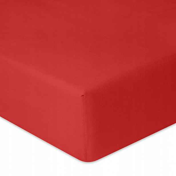 Prostěradlo jersey Premium s gumou 200x220x20 červené Matex