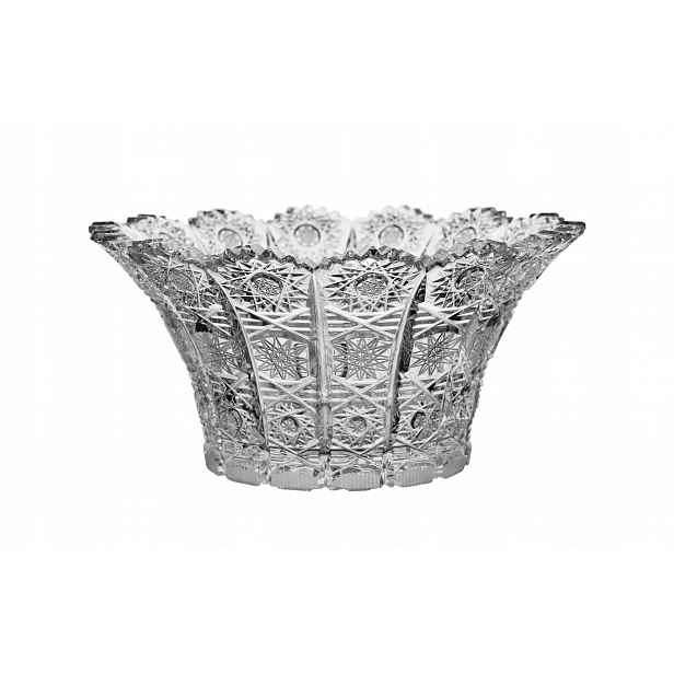 Salátová Mísa Křišťálová 15,5 cm Hvězdičky Bohemia Hand Made