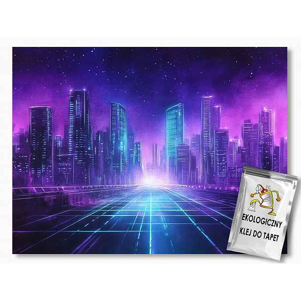 Fototapeta Flizelina Grafika Sci Fi Cyberpunk Gaming Město 312x219 130g