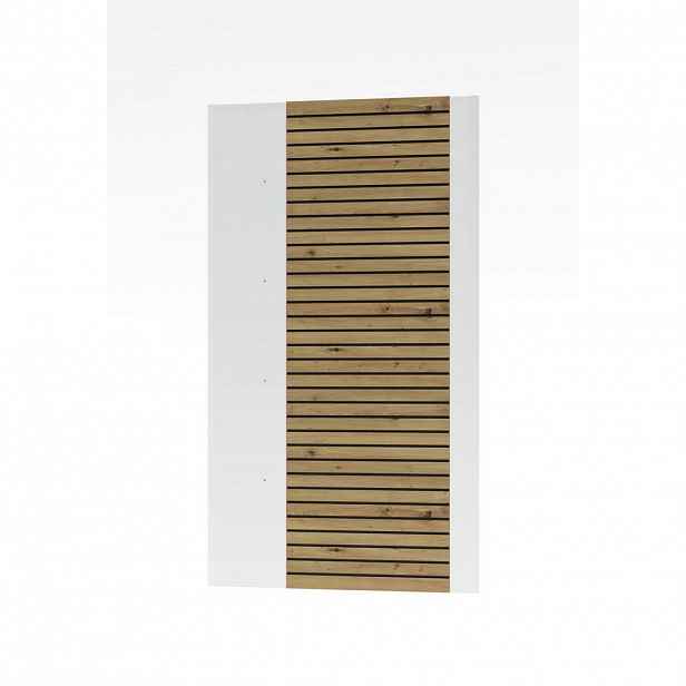 Hom`in NÁSTĚNNÝ PANEL, bílá, dub artisan, 84/147/4 cm