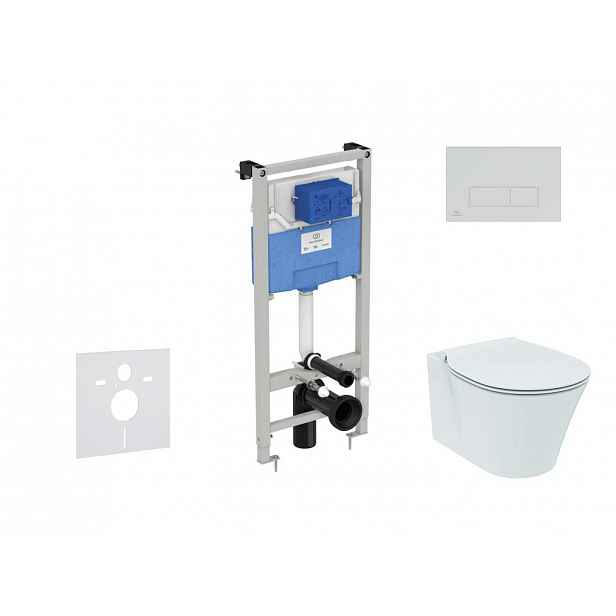Ideal Standard ProSys - Set předstěnové instalace, klozetu a sedátka  Connect Air, tlačítka Oleas M2, Aquablade, SoftClose, chrom mat ProSys120M SP20