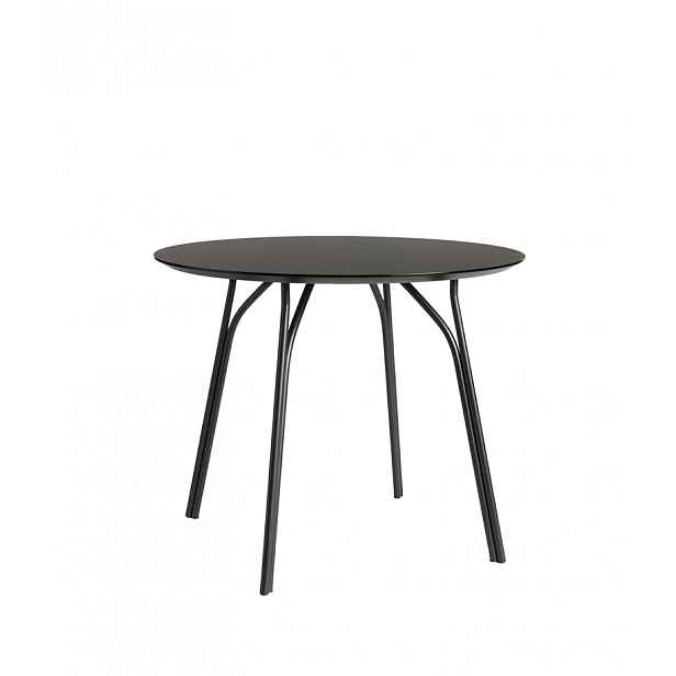 Jídelní stůl "Tree", 90 cm, 3 varianty - Woud Varianta: černá, černé nohy