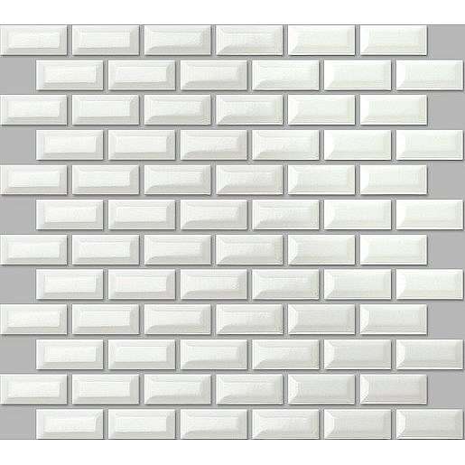 Keramická mozaika Premium Mosaic bílá 30x30 cm lesk MOS2348WH