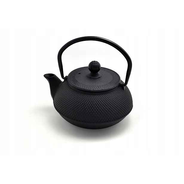 Litinová konvice, čajová konvice Arare Black 600 ml