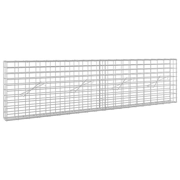 vidaXL Gabion s drátem 5 mm a síťkou 5x10 cm 200x10x50 cm