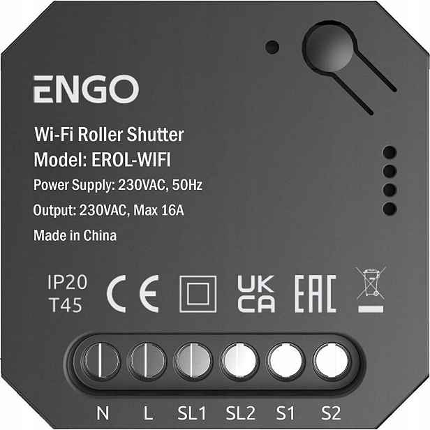 Engo Ovládací Prvky Pro Wifi Rolety Engo Smart