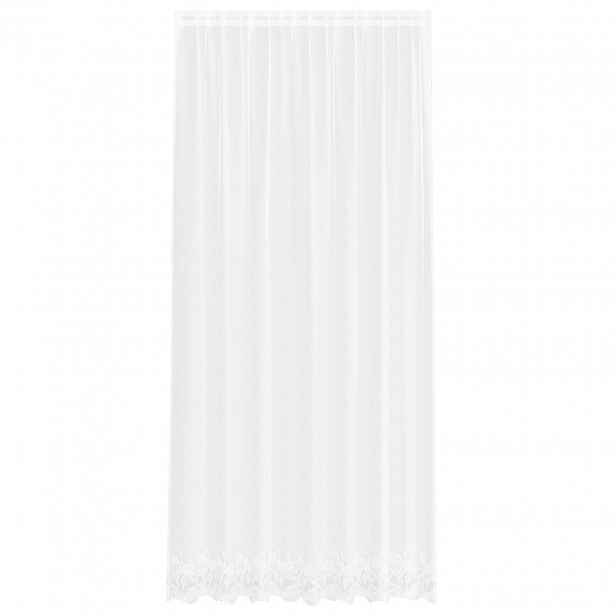 vidaXL Čipkový Závěs Bílá 280 x 200 cm Polyester