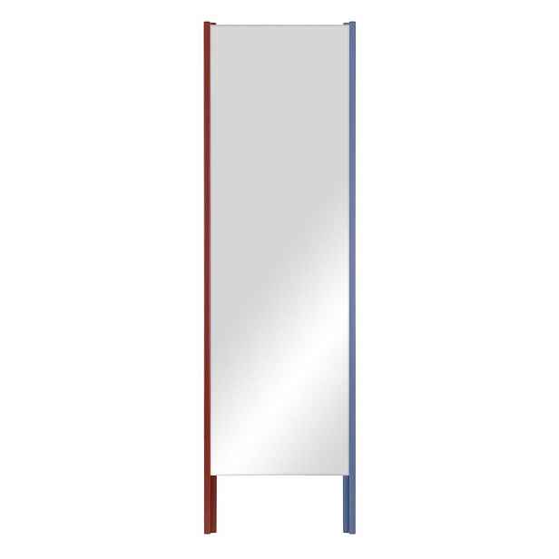 Stojací zrcadlo s dřevěným rámem 49x166 cm Lun – noo.ma