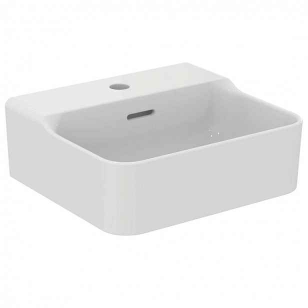 Ideal Standard Conca Ceram - Umývátko 40x35 cm, s přepadem, otvor pro baterii, bílá T369501