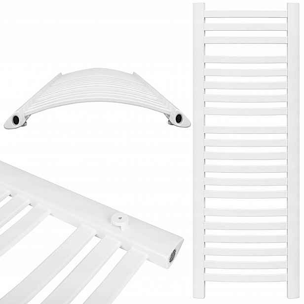 Nástěnný Koupelnový Radiátor Bílý Žebřík GR3 1200 x 400 20 Žeberek 526W