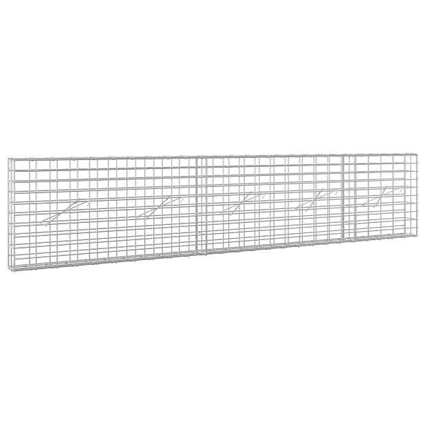 vidaXL Gabion s drátem 5 mm a síťkou 5x10 cm 250x10x50 cm