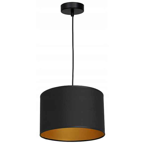 Závěsná stropní lampa Arden černá zlatá 1xE27 25 cm moderní do obývacího pokoje