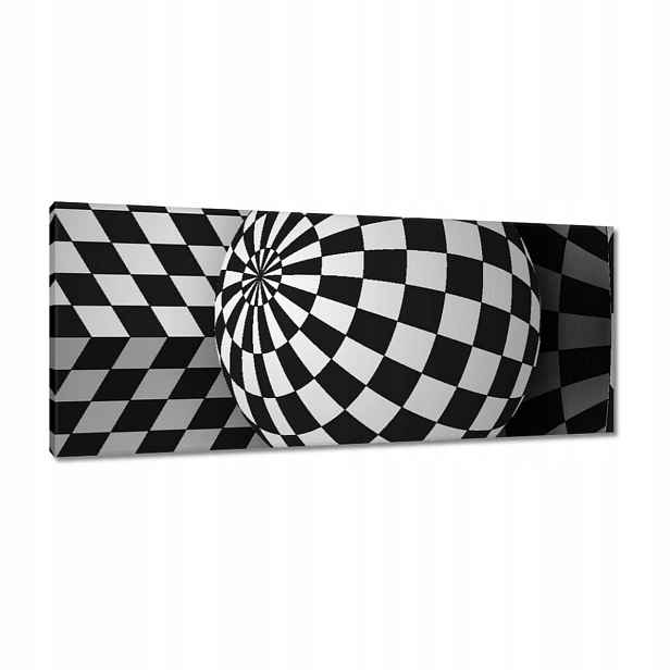 Obrazy 100x40 Abstrackja černobílá
