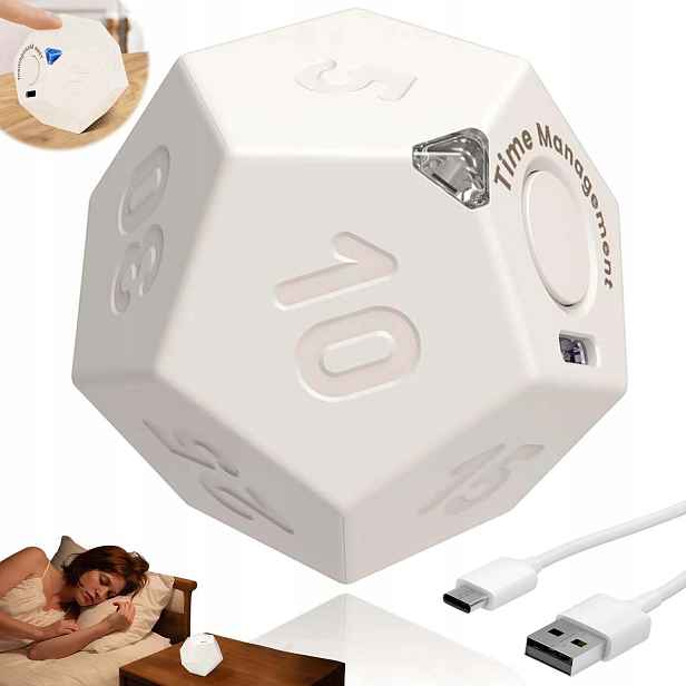 Dvanáctistěnný Krychlový Časovač Pro Práci, Studium, Cvičení A Vaření Přes Usb