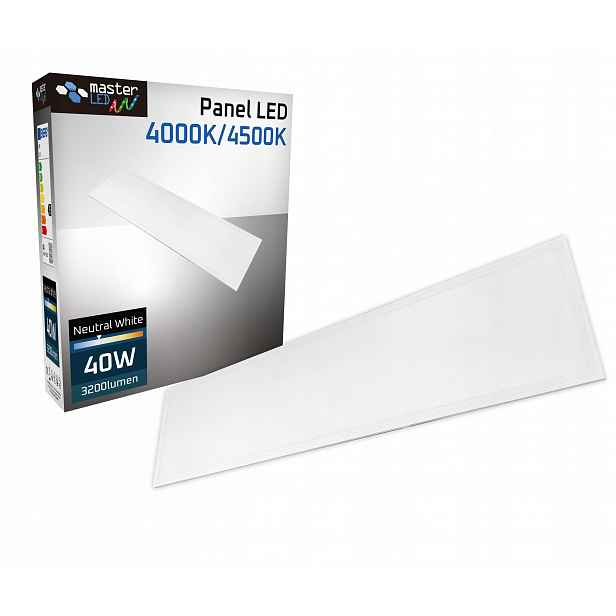Led závěsný stropní panel 40W 30x120cm 4000K kazetová lampa stropní svítidlo