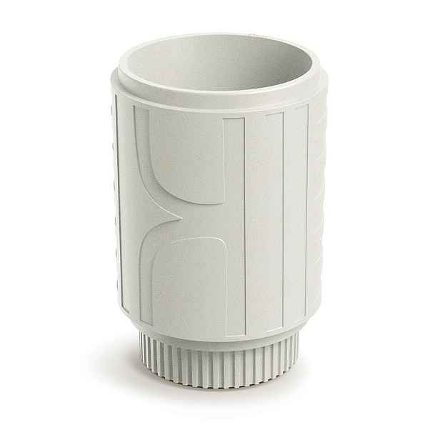 Prosperplast Plastový květináč FOLKAS ROUNDOS MIDL 40 cm pískový
