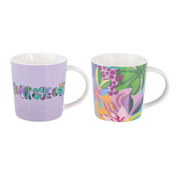 Porcelánové hrnky v sadě 2 ks 380 ml Be Fierce – Maxwell & Williams