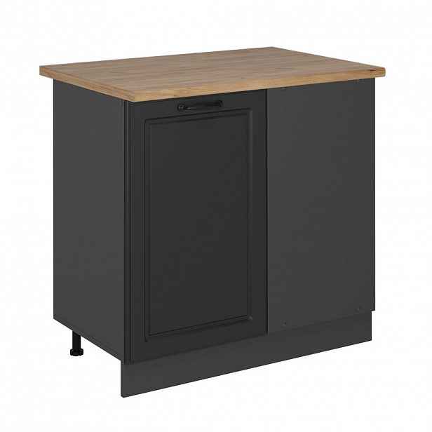 Vicco ROHOVÁ SKŘÍŇKA R-Line Antracitový venkovský dům 86 cm , PD Dub