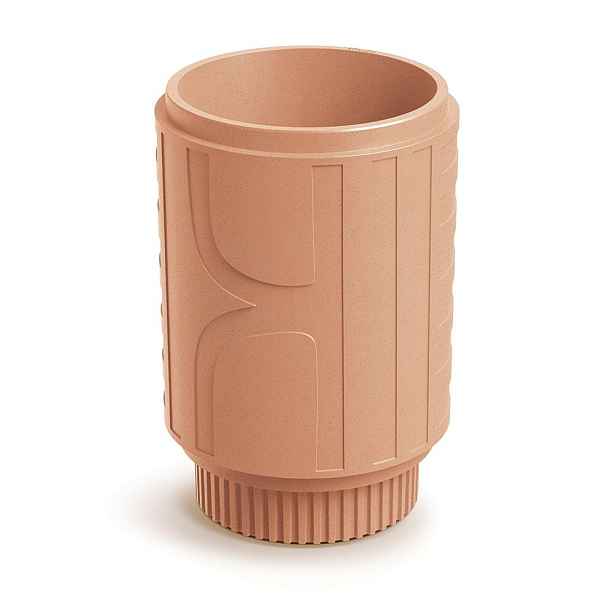Prosperplast Plastový květináč FOLKAS ROUNDOS MIDL 40 cm terakota