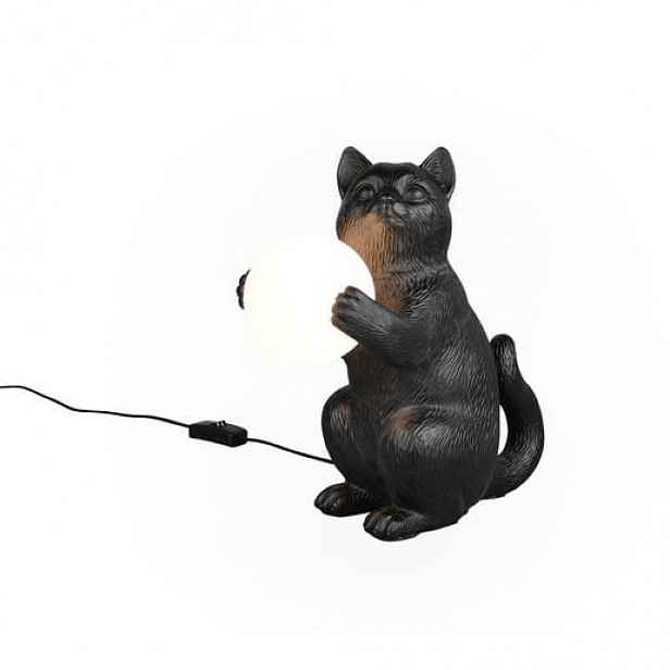 Reality GATIO stolní lampa černá polyresin r56621002 RER56621002