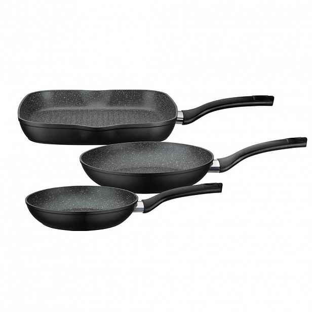 GSW SADA PÁNVÍ povrch Vitaflon® Quarzit 3dílné 20+24+28 cm