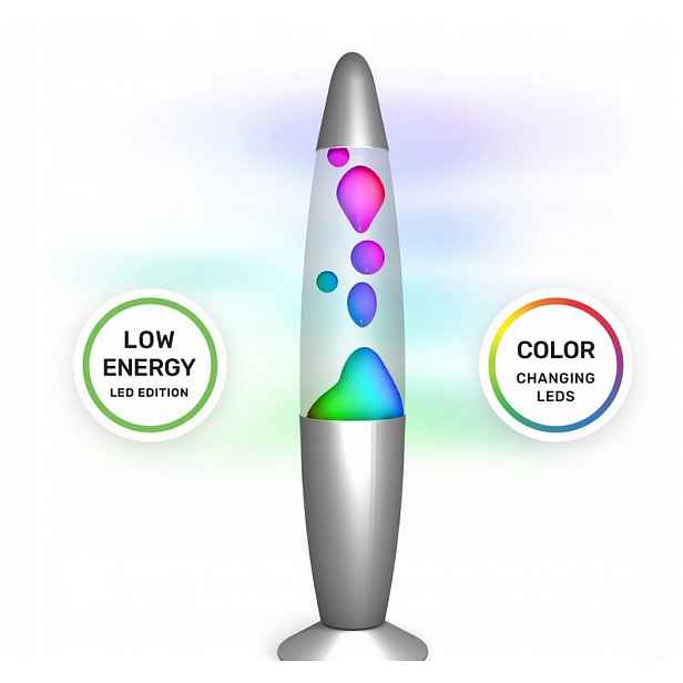 Lampa Lawa Lampa Lava 34 cm Led magma Vícebarevná magmatická s voskem